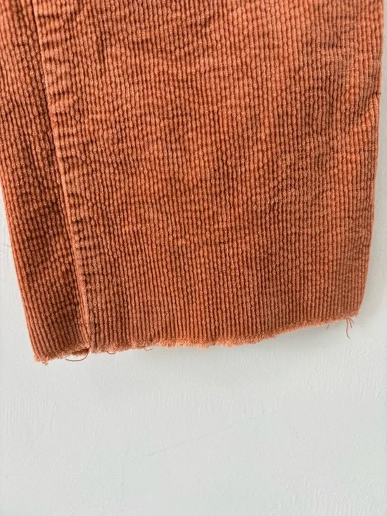 KanCan Retail $90 90s Cropped Wide Leg Corduroy Cargo Pants Sz 24 Sherry - Picture 11 of 14